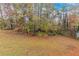 Wooded backyard area with tall trees and grass at 3972 Glenwood Downs Ln, Decatur, GA 30035