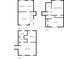 Three-story floor plan, including kitchen, living room, and multiple bedrooms at 3972 Glenwood Downs Ln, Decatur, GA 30035