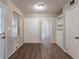 Cozy dining area with hardwood floors and built-in shelving at 2836 Hedgewood Nw Dr, Atlanta, GA 30311