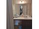 Bathroom with a vanity, sink and mirror at 2513 Colin Pl, Mcdonough, GA 30253