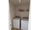 Laundry closet with washer and dryer at 2513 Colin Pl, Mcdonough, GA 30253