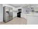 Kitchen with stainless steel appliances and white cabinets at 3282 Victoria Sw Park, Atlanta, GA 30331