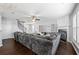 Spacious living room with sectional sofa and fireplace at 3282 Victoria Sw Park, Atlanta, GA 30331