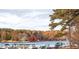 Lakefront property with beautiful fall foliage and boats at 6076 Belle Meade Dr, Villa Rica, GA 30180
