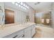 Bathroom features a large vanity and tub shower combo at 7312 Melrose Ct, Villa Rica, GA 30180