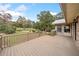 Deck with access from main bedroom and view of backyard at 7312 Melrose Ct, Villa Rica, GA 30180