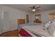 Bright bedroom with hardwood floors and a comfortable bed at 2192 Weslan Dr, Austell, GA 30106