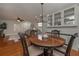 Open dining room with a view of the living room and hardwood floors at 2192 Weslan Dr, Austell, GA 30106