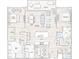 Two-bedroom floor plan with open living area and terrace at 2425 Peachtree Ne Rd # 1106, Atlanta, GA 30305