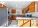 Kitchen with granite countertops and stainless steel appliances at 3683 Rolling Pl, Conley, GA 30288