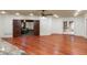 Spacious basement recreation room with hardwood floors and access to other rooms at 6206 Zell Miller Nw Path, Acworth, GA 30101