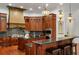 Spacious kitchen featuring custom cabinetry and a large island at 6206 Zell Miller Nw Path, Acworth, GA 30101