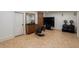 Basement salon with hair washing station and styling chairs at 6206 Zell Miller Nw Path, Acworth, GA 30101
