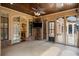Relaxing screened porch with access to backyard and TV at 6206 Zell Miller Nw Path, Acworth, GA 30101