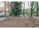 View of backyard with trees and a fenced perimeter at 329 Mount Zion Sw Rd, Atlanta, GA 30354