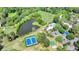 Aerial view of community with pool, tennis courts, and golf course at 123 Maison Nw, Atlanta, GA 30327