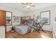 Bright bedroom with hardwood floors and a built-in bunk bed at 2051 Sheffield Rd, Conyers, GA 30012