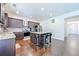 Open concept kitchen with island and breakfast bar at 1468 Harlequin Way, Stockbridge, GA 30281