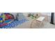 Playroom with a wooden climbing gym and inflatable pool at 1468 Harlequin Way, Stockbridge, GA 30281