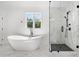 Luxurious bathroom with soaking tub and walk-in shower at 2587 Kingsley Ne Dr, Marietta, GA 30062