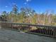 Deck overlooking serene wooded landscape at 690 Calvet Way, Cumming, GA 30041