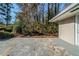 Private backyard with wooded area and patio at 1471 Midview Dr, Decatur, GA 30032