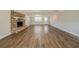 Finished basement featuring a stone fireplace and hardwood floors at 1471 Midview Dr, Decatur, GA 30032