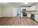 Modern kitchen with stainless steel appliances and ample cabinet space at 1471 Midview Dr, Decatur, GA 30032