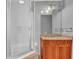 Bathroom with vanity, shower, and bathtub at 57 Forsyth Nw St # 4D, Atlanta, GA 30303