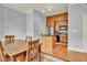Modern kitchen with wood cabinets and stainless steel appliances at 57 Forsyth Nw St # 4D, Atlanta, GA 30303