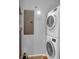 Laundry room with stackable washer and dryer at 57 Forsyth Nw St # 4D, Atlanta, GA 30303