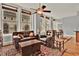 Spacious living room with hardwood floors and city views at 57 Forsyth Nw St # 4D, Atlanta, GA 30303