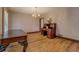 Formal dining room with hardwood floors and built-ins at 1060 River Cove Rd, Social Circle, GA 30025