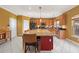 Modern kitchen with granite countertops and stainless steel appliances at 250 Windsor Way, Fairburn, GA 30213