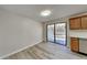 Kitchen dining area with sliding door access to deck at 3743 Junior Ln, Douglasville, GA 30135