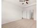 Spacious bedroom with neutral carpeting, ceiling fan, and access to bathroom at 540 Whitman Ln, Stockbridge, GA 30281
