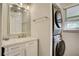 Bathroom with stackable washer and dryer at 3149 Buford Ne Hwy # 7, Atlanta, GA 30329