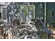Private patio with brick steps and wrought iron railings at 3149 Buford Ne Hwy # 7, Atlanta, GA 30329