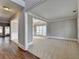 Bright living room with hardwood floors and neutral colors at 2943 Salem Oak Way, Duluth, GA 30096