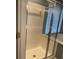 Clean shower with glass enclosure and tiled walls at 6005 Pattingham Dr, Roswell, GA 30075