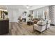Living room with fireplace and hardwood floors at 316 Rodeo Dr, Auburn, GA 30011