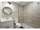 Clean bathroom with a shower and toilet at 576 Rockwell Sw St, Atlanta, GA 30310