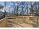 Wooden deck overlooking a large backyard at 576 Rockwell Sw St, Atlanta, GA 30310