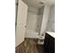 Bathroom with shower/tub combo, toilet, and dark vanity at 3232 Tarian Way, Decatur, GA 30034