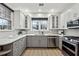 Updated kitchen featuring gray and white cabinets and stainless steel appliances at 2556 Longcourt Se Cir # 4, Atlanta, GA 30339