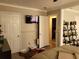 Serene bedroom with a king-size bed and built-in shelving at 1625 Conley Rd # 229, Conley, GA 30288