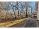 Private backyard with wooded area and patio at 2702 Norma Cir, Decatur, GA 30034
