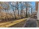 Private backyard with wooded area and patio at 2702 Norma Cir, Decatur, GA 30034