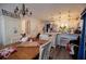 Kitchen and dining area with farmhouse style decor at 706 Berry Ct, Villa Rica, GA 30180