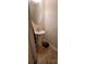 Small bathroom with pedestal sink and oval mirror at 1771 Fielding Way, Hampton, GA 30228
